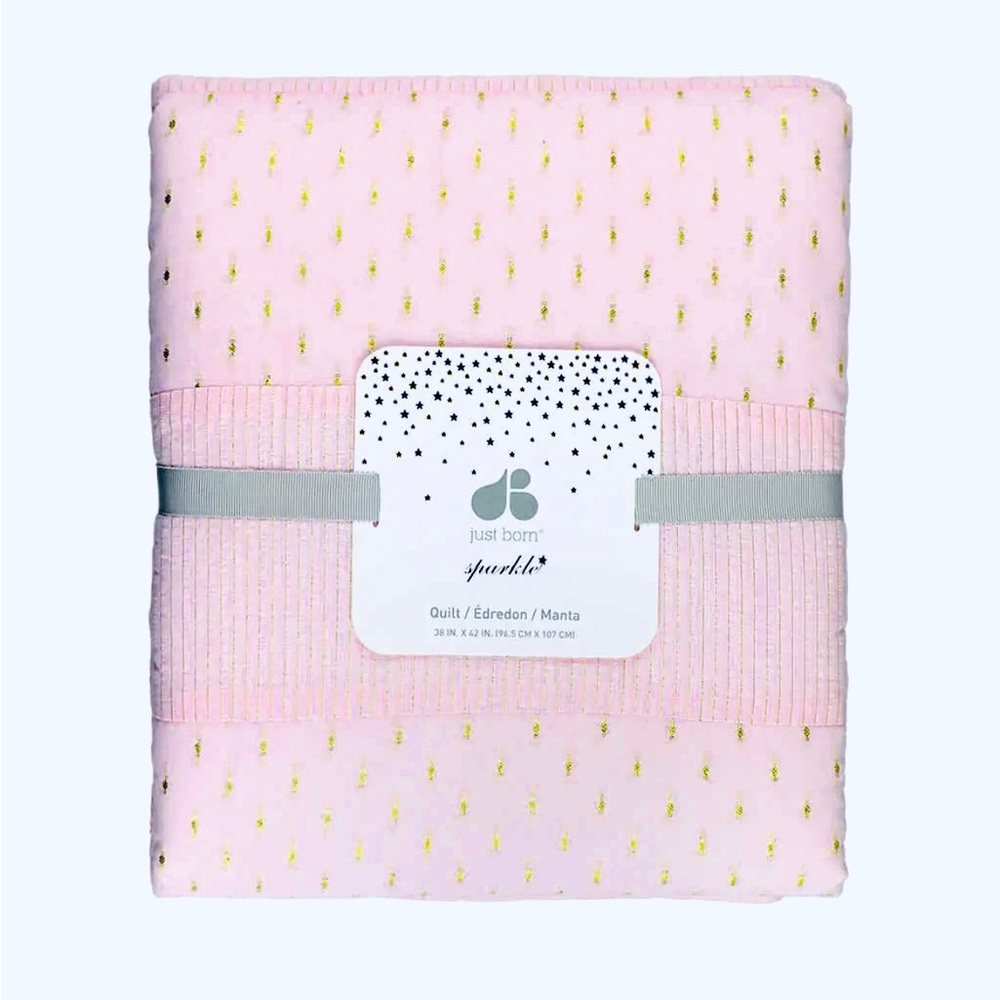 Just Born Sparkle Crib Quilt